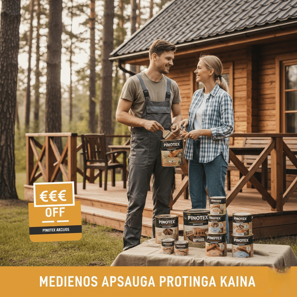 Medienos apsauga protinga kaina: kaip išnaudoti „Pinotex“ akcijas savo naudai Medienos apsauga protinga kaina: kaip išnaudoti „Pinotex“ akcijas savo naudai