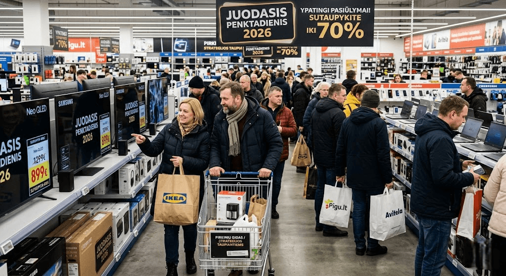Juodasis penktadienis 2026: didžiausias pirkinių gidas ir strategijos, kaip sutaupyti