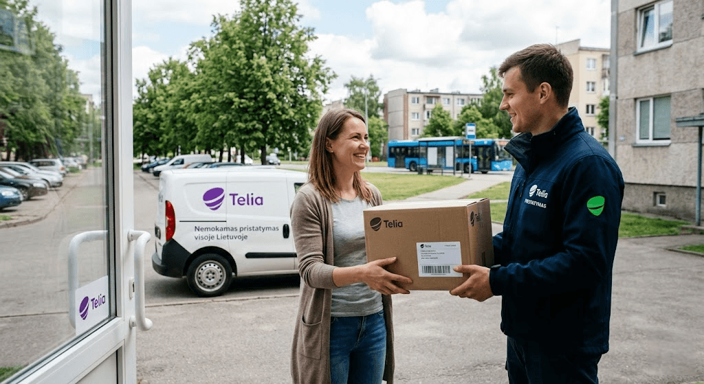 Telia nemokamas pristatymas: kaip gauti prekes į namus neišleidžiant nė euro už siuntimą?