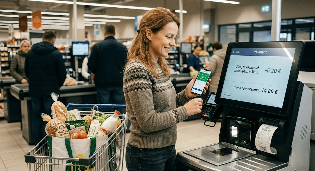Kaip išpūsti pirkinių krepšelį nemokant daugiau? Visas gidas apie taškų keitimą į nuolaidas