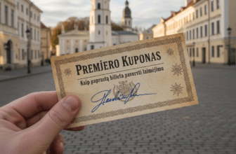 Premjeras kuponai su parašu: Kaip paprastą bilietą paversti laimėjimu