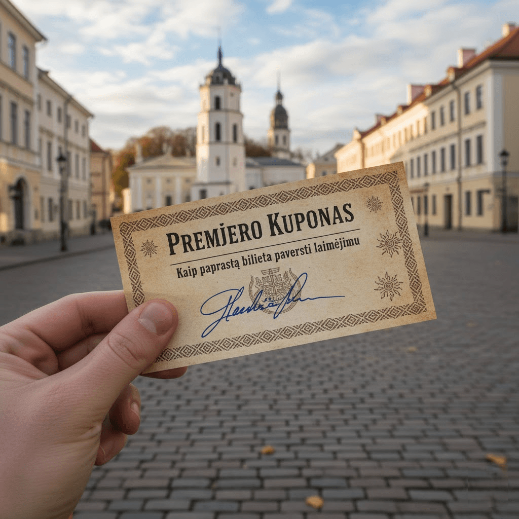 Premjeras kuponai su parašu: Kaip paprastą bilietą paversti laimėjimu