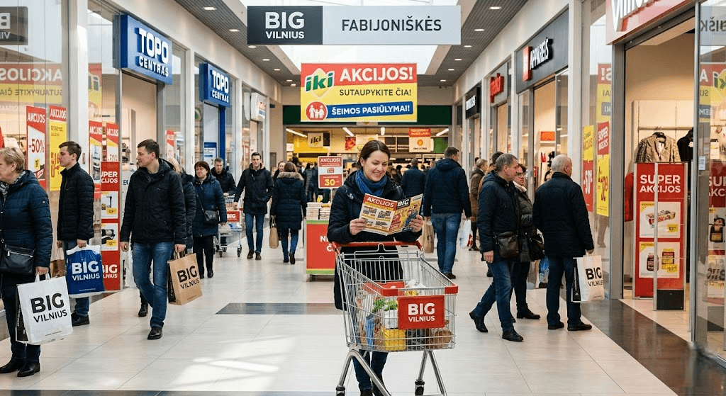 BIG Vilnius Akcijos: Pilnas Gidas, Kaip Sutaupyti Fabijoniškių Prekybos Centre BIG Vilnius Akcijos: Pilnas Gidas, Kaip Sutaupyti Fabijoniškių Prekybos Centre