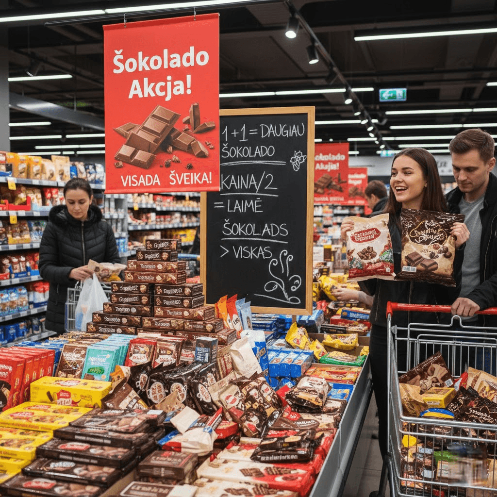 Saldžioji matematika: kodėl akcija šokoladams visada suveikia