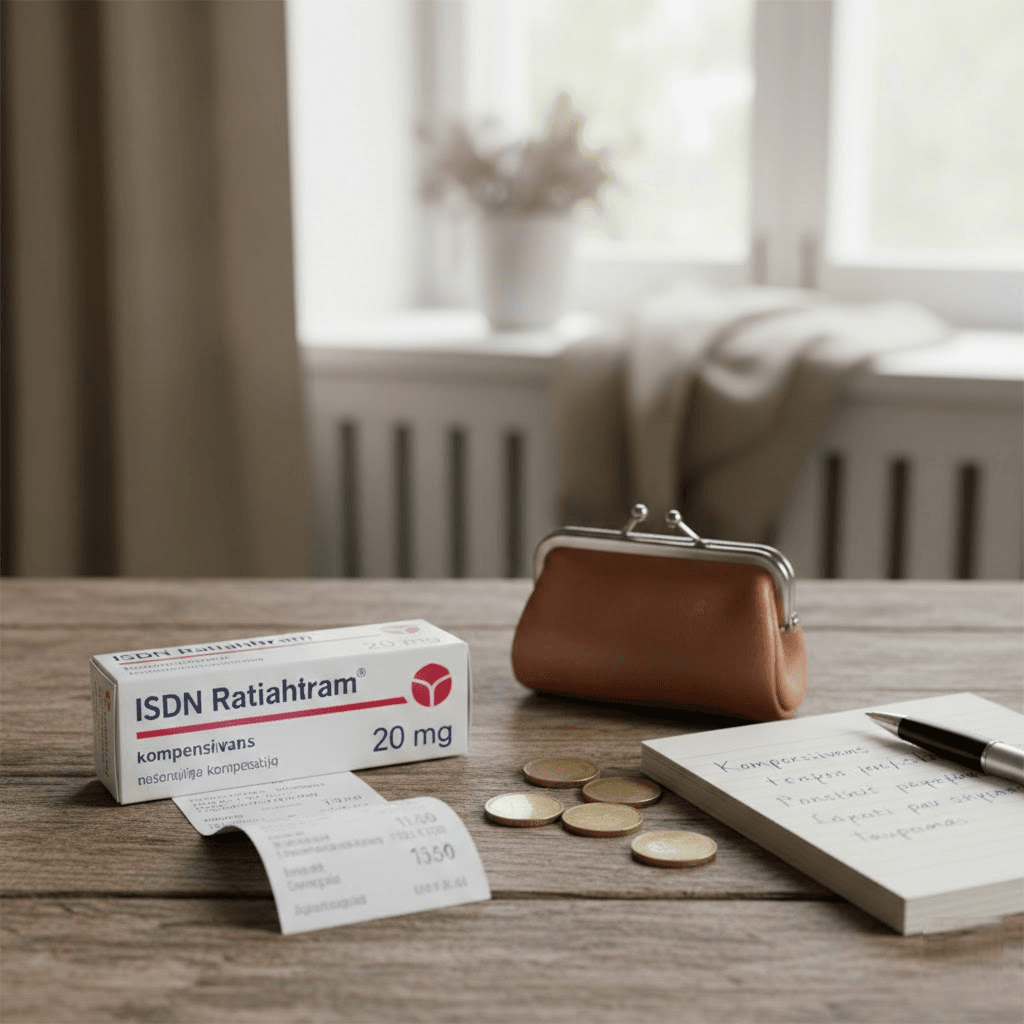 ISDN Ratiopharm 20 mg: Reali Kaina, Kompensavimas ir Efektyviausi Būdai Sutaupyti