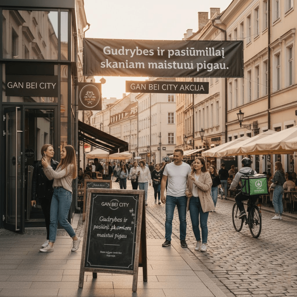 Gan bei city akcija: Gudrybės ir pasiūlymai skaniam maistui pigiau Gan bei city akcija: Gudrybės ir pasiūlymai skaniam maistui pigiau