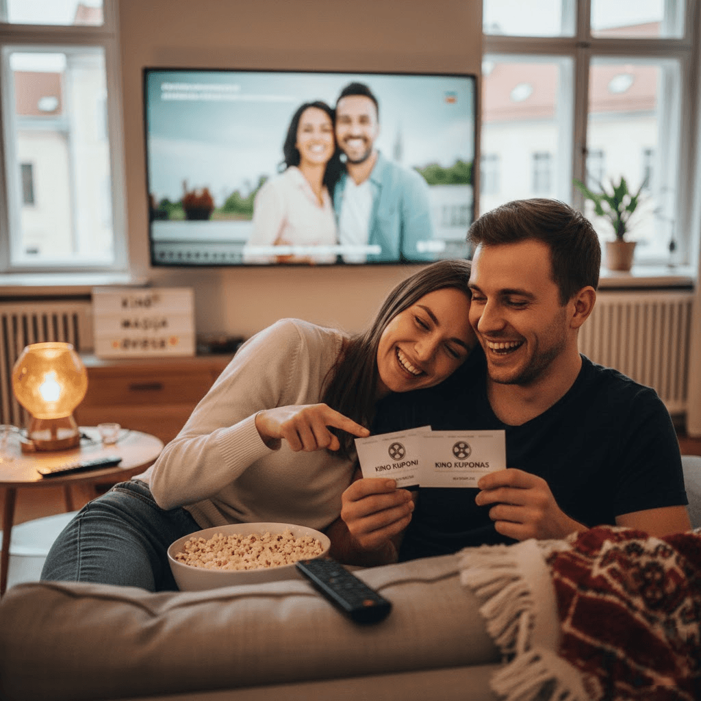 Kino magija dviese: Kodėl verta rinktis kino kuponus poroms