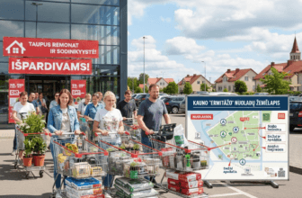 Taupus remontas ir sodininkystė: Kauno „Ermitažo“ nuolaidų žemėlapis