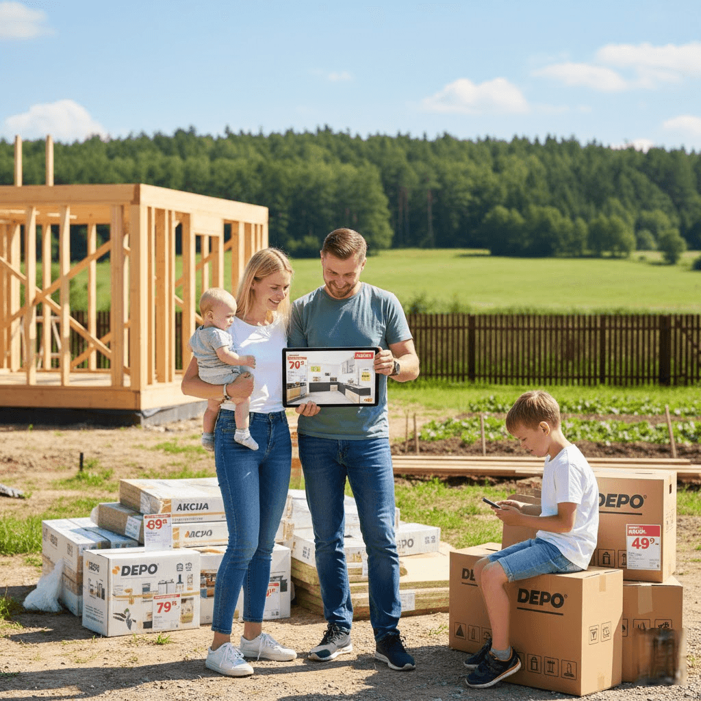 Depo internetu akcijos: Kaip sumaniai planuoti biudžetą statyboms ir buičiai Depo internetu akcijos: Kaip sumaniai planuoti biudžetą statyboms ir buičiai