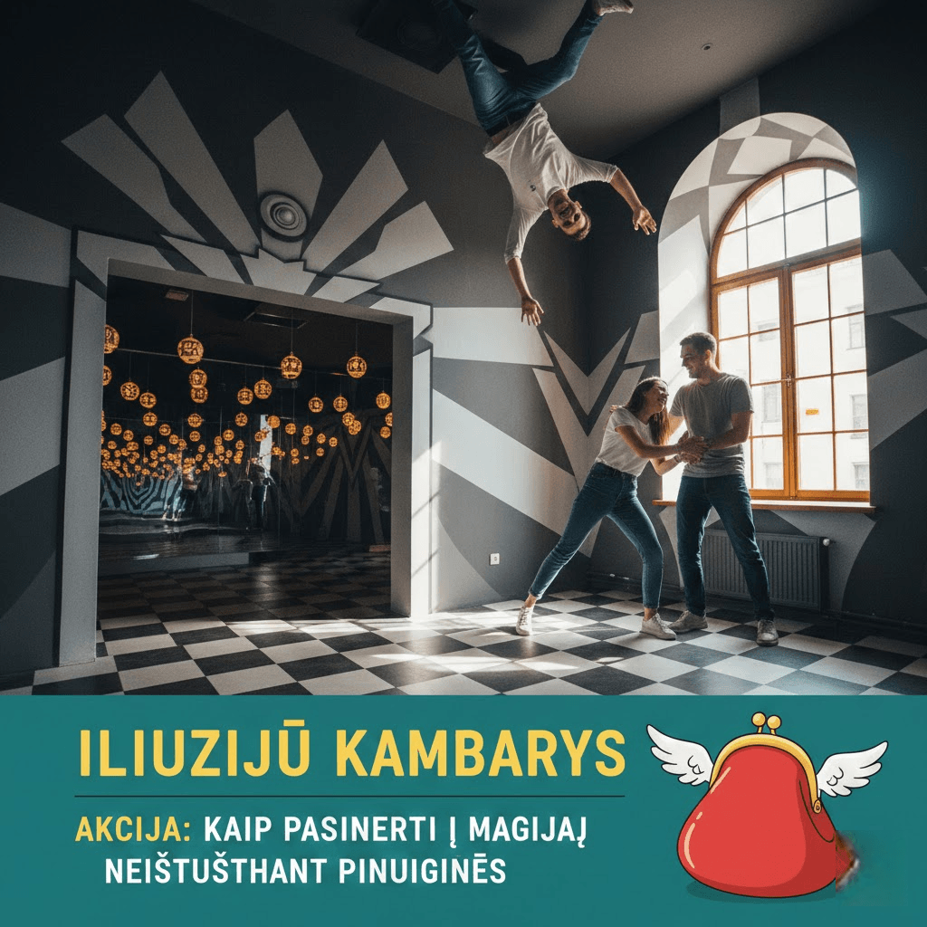 Iliuzijų kambarys akcija: Kaip pasinerti į magiją neištuštinant piniginės