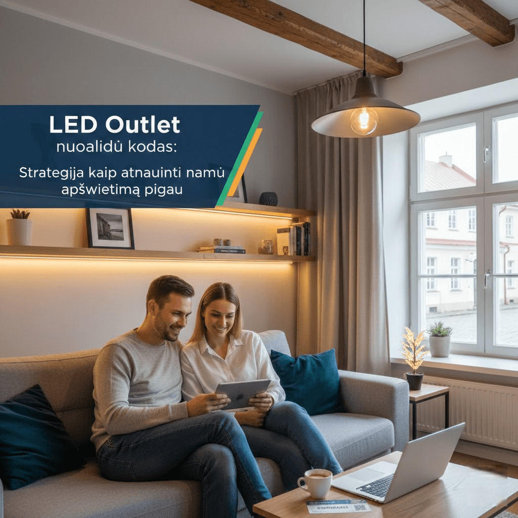 LED Outlet nuolaidų kodas: Strategija kaip atnaujinti namų apšvietimą pigiau