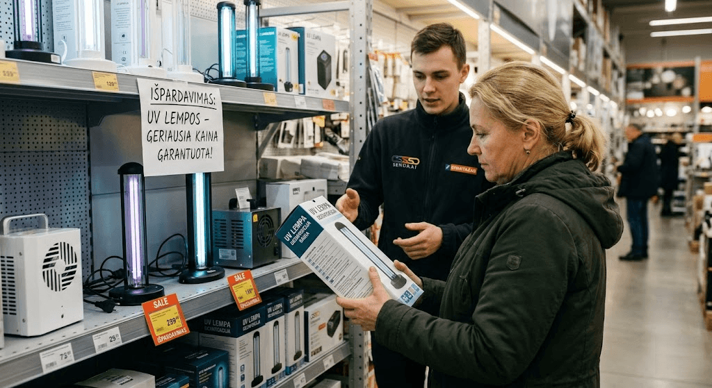 UV lempų išpardavimas: gidas, kaip išsirinkti geriausią įrenginį už mažiausią kainą