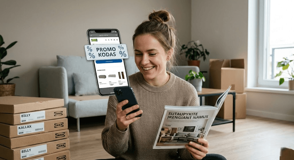 IKEA promo kodas: kaip sutaupyti įrengiant namus be didelių išlaidų?