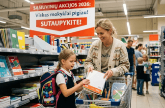 Sąsiuvinių akcijos 2026: Išsamus gidas, kaip paruošti kuprinę pigiau ir kokybiškiau