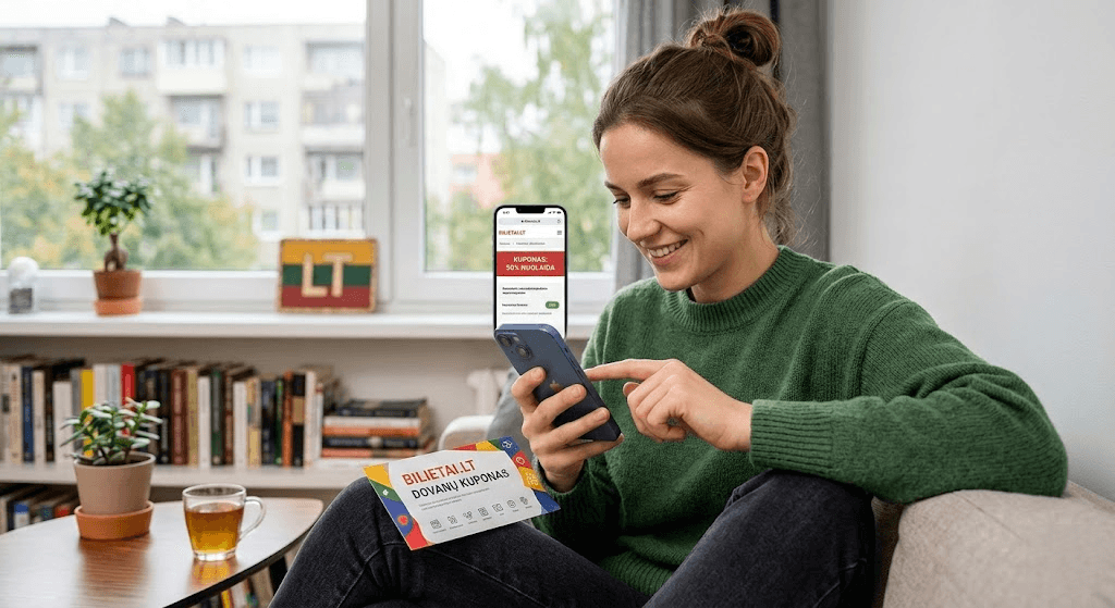 Bilietai.lt kuponas: gidas, kaip pagauti geriausias nuolaidas ir dovanoti emocijas