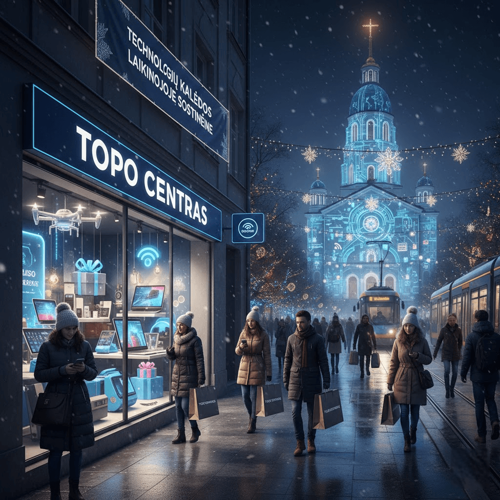 Technologijų Kalėdos laikinojoje sostinėje: kodėl Topo Centras Kaune šiemet diktuoja dovanų madas
