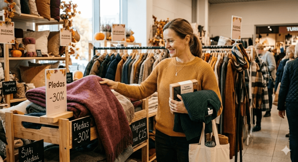 Rudens išpardavimas: Kaip sumaniai atnaujinti garderobą ir namus neapkraunant biudžeto