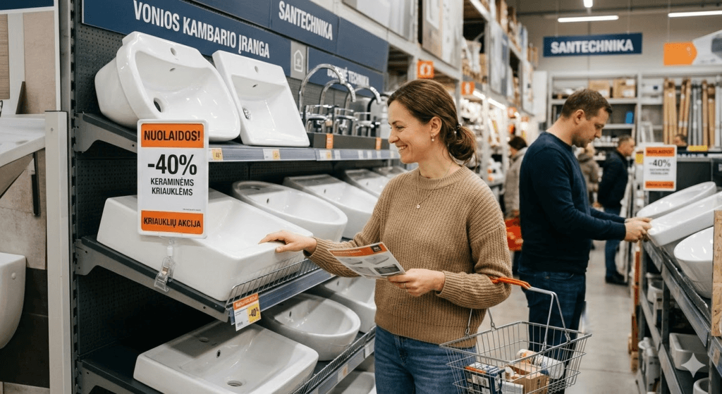 Kriauklių nuolaidos ir protingas pasirinkimas: Kaip atnaujinti namus neišleidžiant tūkstančių