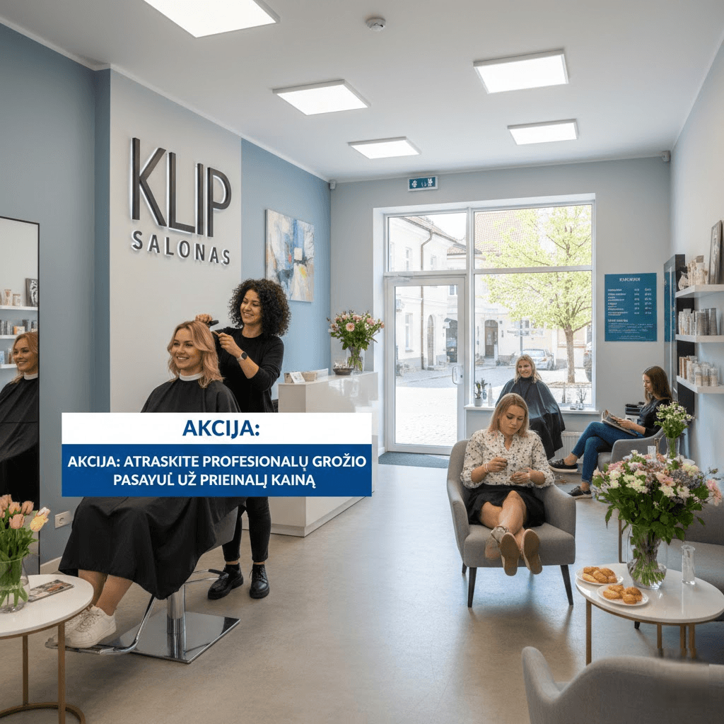 Klip Salonas Akcija: Atraskite Profesionalų Grožio Pasaulį Už Prieinamą Kainą