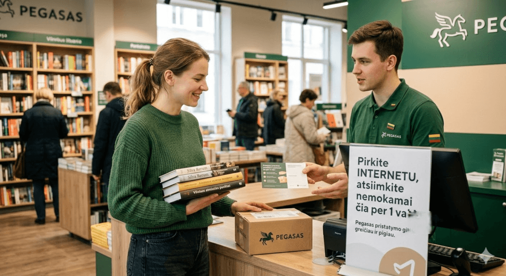 Pegasas nemokamas pristatymas: išsamus gidas, kaip knygas gauti pigiau ir greičiau