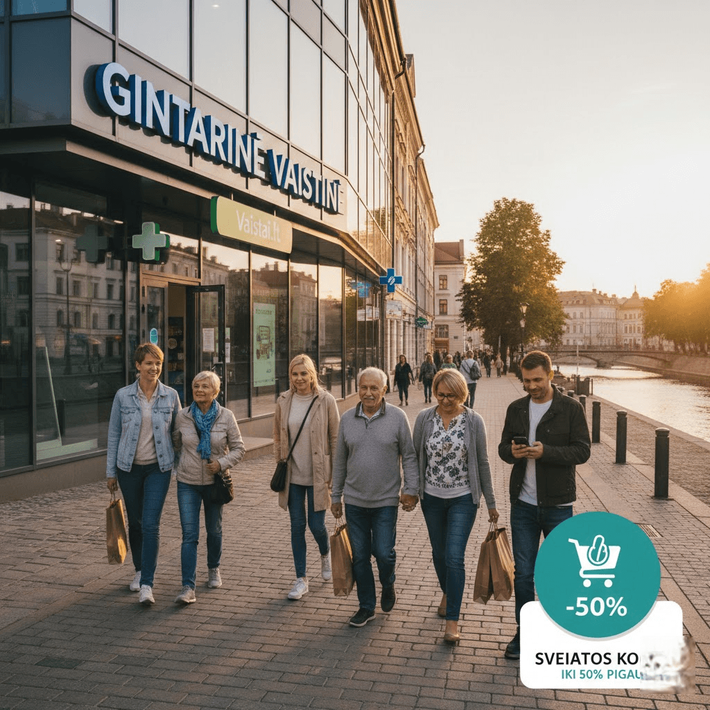 Sveikatos Kodas: Kaip "Vaistai.lt" ir "Gintarinė Vaistinė" Padeda Sutaupyti Iki 50% Vaistų Kainos