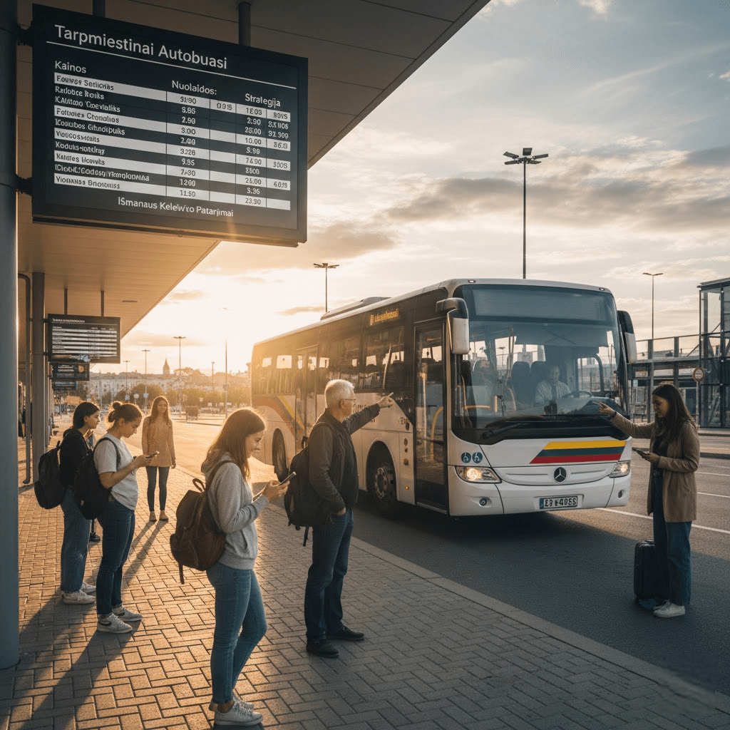 Tarpmiestiniai autobusai: kainos, nuolaidos ir išmanaus keleivio strategija