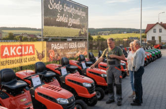 Sodo traktoriukai žolei pjauti: kaip pagauti tikras akcijas ir nepermokėti už "katę maiše"