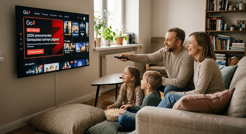 Go3 akcija: kaip 2026-aisiais mėgautis geriausiu turiniu pigiau?