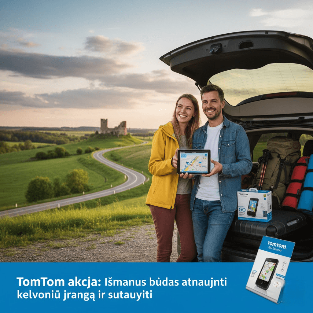 TomTom akcija: Išmanus būdas atnaujinti kelionių įrangą ir sutaupyti