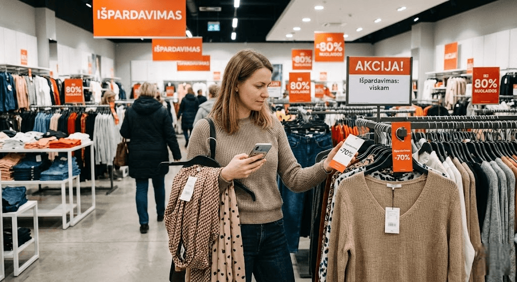 Išpardavimas iki 80 proc.: Kaip sumaniai medžioti nuolaidas ir nepasimauti ant marketingo kabliuko? Išpardavimas iki 80 proc.: Kaip sumaniai medžioti nuolaidas ir nepasimauti ant marketingo kabliuko?