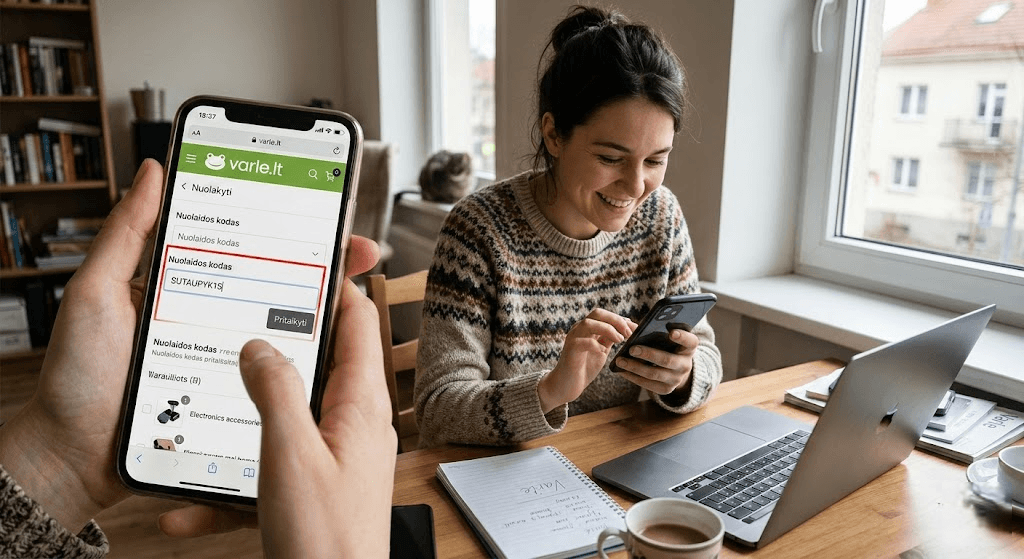 Varle nuolaidos kodas: Išsamus gidas, kaip sutaupyti perkant vienoje didžiausių Lietuvos parduotuvių