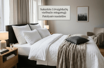Patalynės nuolaidos: kaip už mažą kainą susikurti 5 žvaigždučių viešbučio miegamąjį?