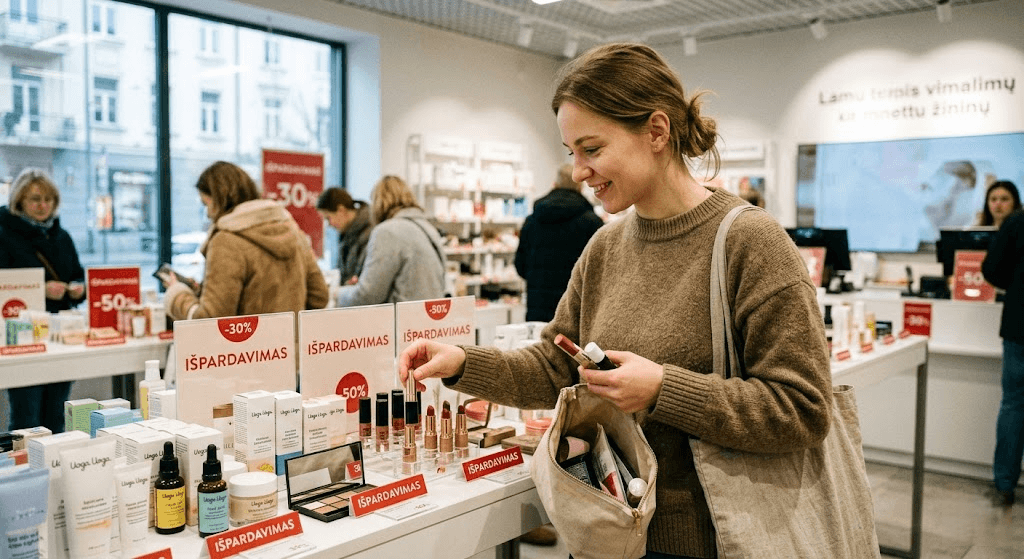 Kosmetikos išpardavimas: kaip sumaniai atnaujinti kosmetinę neišleidžiant visos algos? Kosmetikos išpardavimas: kaip sumaniai atnaujinti kosmetinę neišleidžiant visos algos?