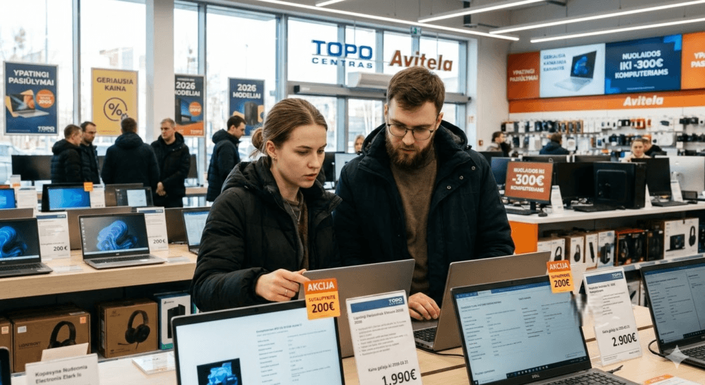 Kompiuteriai su akcija: kaip 2026-aisiais sutaupyti šimtus eurų ir nepasimauti?
