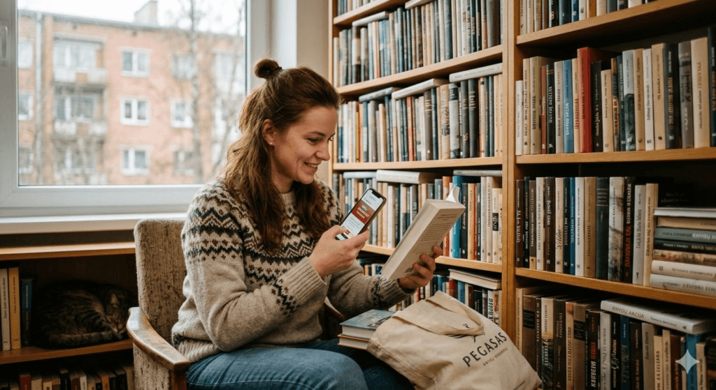 Pegasas akcija: Kaip sumaniai pildyti namų biblioteką neišleidžiant turtų? Pegasas akcija: Kaip sumaniai pildyti namų biblioteką neišleidžiant turtų?