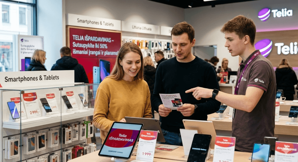 Telia išpardavimas: Kaip sumaniai sutaupyti perkant išmaniąją įrangą ir paslaugas?