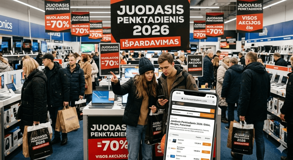 Juodasis penktadienis 2026: Išsamus gidas, kaip rasti geriausias akcijas ir neapsigauti Juodasis penktadienis 2026: Išsamus gidas, kaip rasti geriausias akcijas ir neapsigauti
