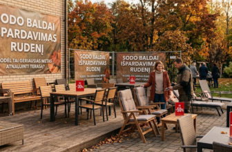 Sodo baldai išpardavimas rudenį: kodėl tai geriausias metas atnaujinti terasą?
