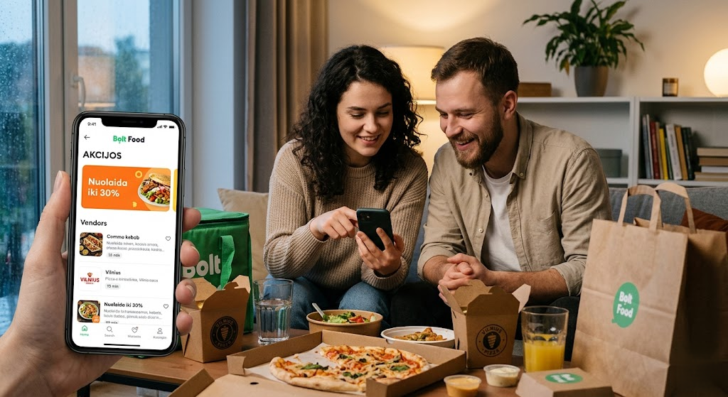 Kaip sutaupyti užsisakant maistą: Bolt Food akcijos ir gudrybės