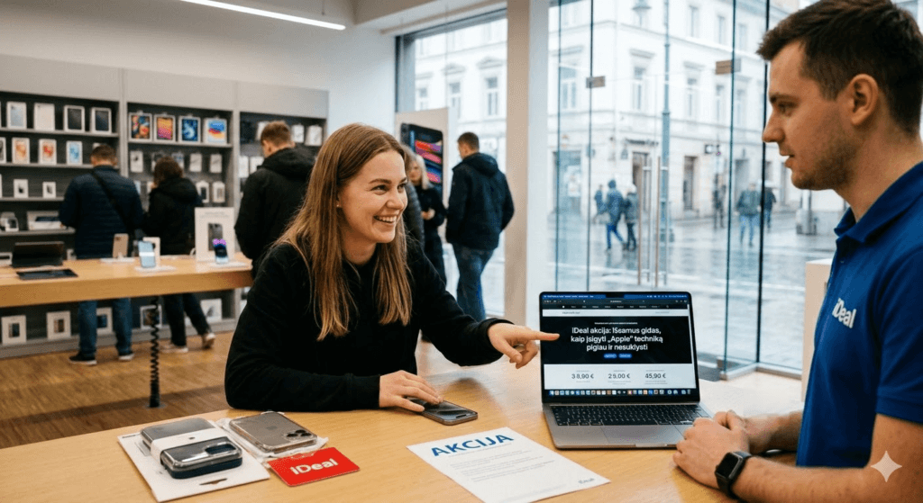 iDeal akcija: Išsamus gidas, kaip įsigyti „Apple“ techniką pigiau ir nesuklysti