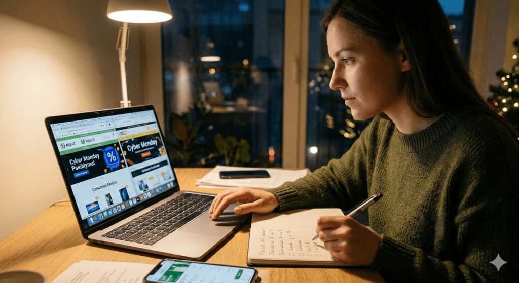 Cyber Monday akcijos: kaip nepasiklysti nuolaidų jūroje ir sutaupyti protingai?