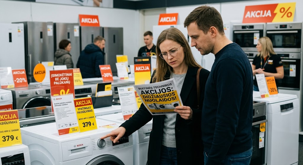 Buitinės technikos akcijos: kaip nepasiklysti tarp nuolaidų ir išsirinkti geriausią variantą Buitinės technikos akcijos: kaip nepasiklysti tarp nuolaidų ir išsirinkti geriausią variantą