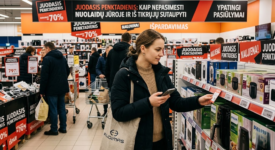 Juodasis penktadienis: Kaip nepasimesti nuolaidų jūroje ir iš tikrųjų sutaupyti