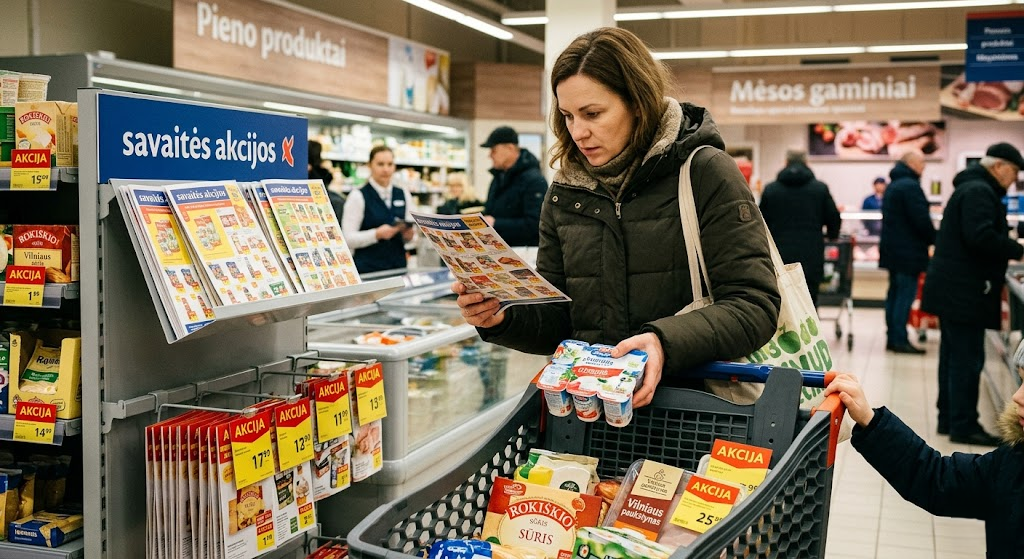 Išmanusis apsipirkimas: kaip „savaitės akcijos“ gali pakeisti jūsų šeimos biudžetą Išmanusis apsipirkimas: kaip „savaitės akcijos“ gali pakeisti jūsų šeimos biudžetą