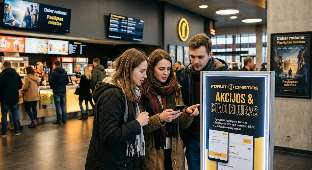 Strateginis požiūris į bilietų pirkimą: „Forum Cinemas“ akcijos ir nuolaidų sistema