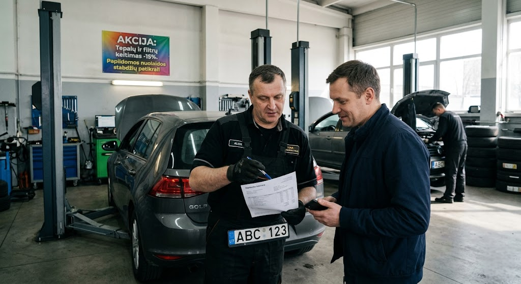 Autoservisų akcijos: kaip nepermokėti už profesionalią priežiūrą Autoservisų akcijos: kaip nepermokėti už profesionalią priežiūrą