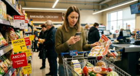 Kaip sumaniai naudotis parduotuvių nuolaidomis: piniginės taupymo strategijos ir psichologiniai spąstai