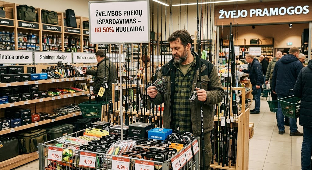 Žvejybos prekių išpardavimas: strategijos, leidžiančios išmaniai atnaujinti žūklės arsenalą Žvejybos prekių išpardavimas: strategijos, leidžiančios išmaniai atnaujinti žūklės arsenalą