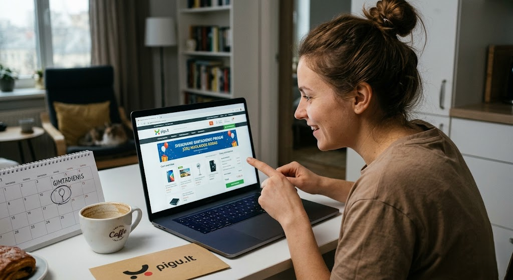 Kaip gauti gimtadienio nuolaidą „Pigu.lt“ ir protingai apsipirkti internetu