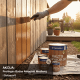 Tikkurila Valtti Akvacolor Akcija: Protingas Būdas Atnaujinti Medieną ir Sutaupyti